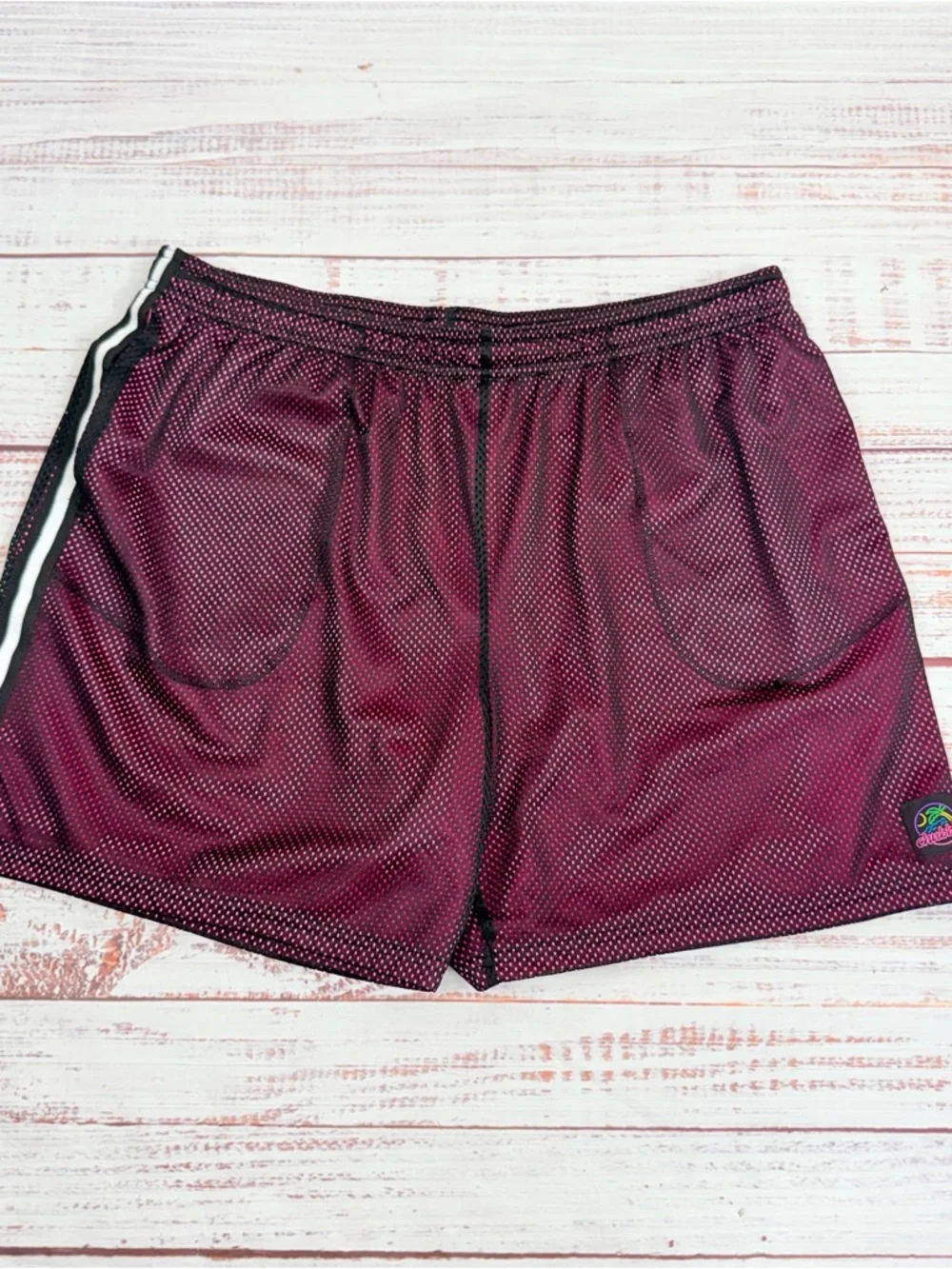 Chubbies Men’s Size 2XL Black & Hot Pink  Mesh Shorts 5.5” Inseam